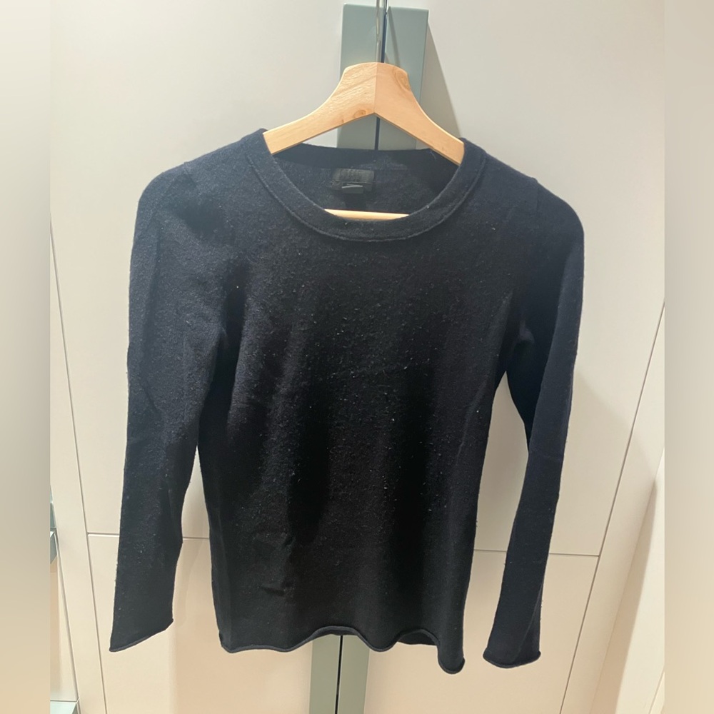 Black J crew cashmere sweater